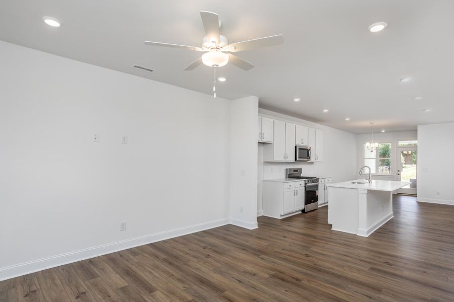 Spacious, unfurnished interior of a new home in Enclave at Traditions Townhomes, Wake Forest (Image 12).