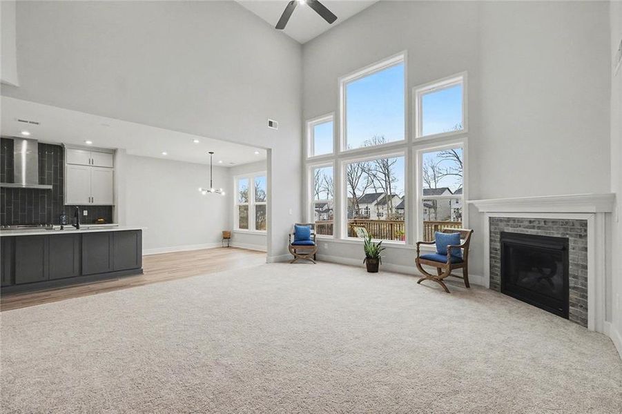 Furnished interior view inside a new home in , Hoschton (Image 14).