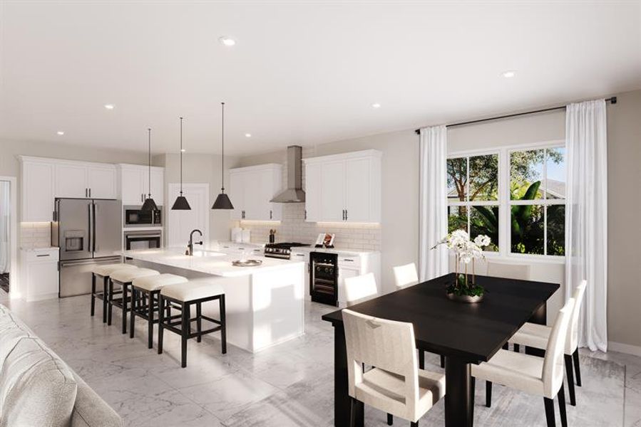 Representative furnished interior of a home built from the Laguna by Ryan Homes in Lake Mattie Preserve Estates, Auburndale (Image 4).
