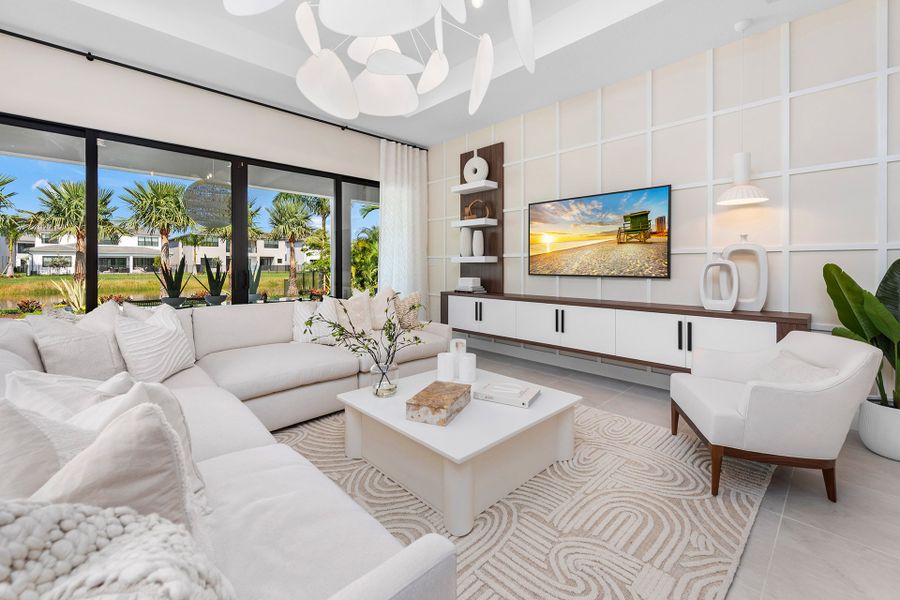 Representative furnished interior of a home built from the Samoa by GL Homes in Lotus Edge, Boca Raton (Image 15).