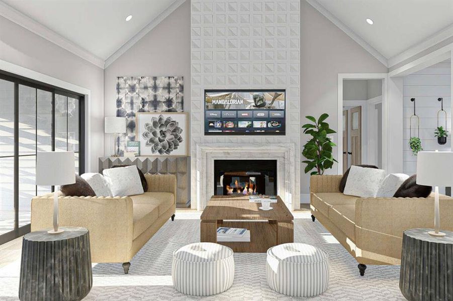 Furnished interior view inside a new home in Oak Water Ranch, Granbury (Image 12). Furnished interior view inside a new home in Oak Water Ranch, Granbury (Image 12).