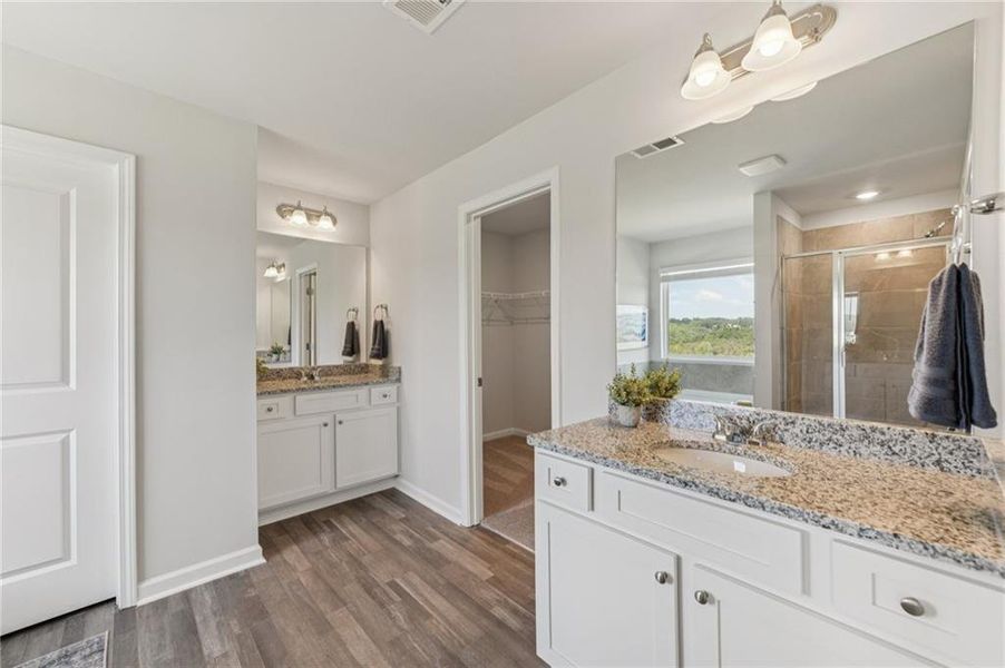 Furnished interior view inside a new home in The Hills at Cedar Creek, Winder (Image 10).
