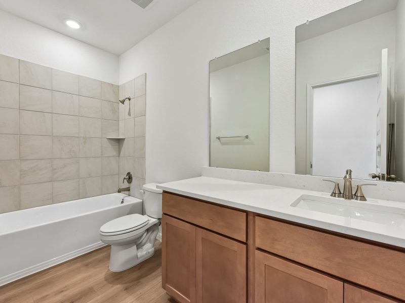Furnished interior view inside a new home in Lakeside Meadows, Pflugerville (Image 7).