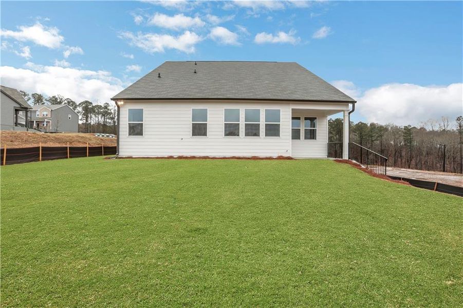 Exterior details and patio area of a home in Cambridge at Steels Bridge, Canton (Image 28).