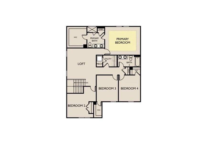 2D floor plan layout of this home in Cades Bluff, Lebanon, TN (Image 4).