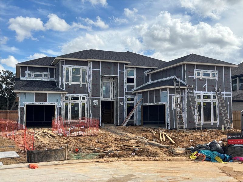 Work in progress, the home is taking shape with completion anticipated this summer