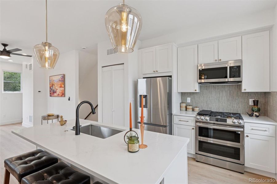 Furnished interior view inside a new home in , Denver (Image 10).