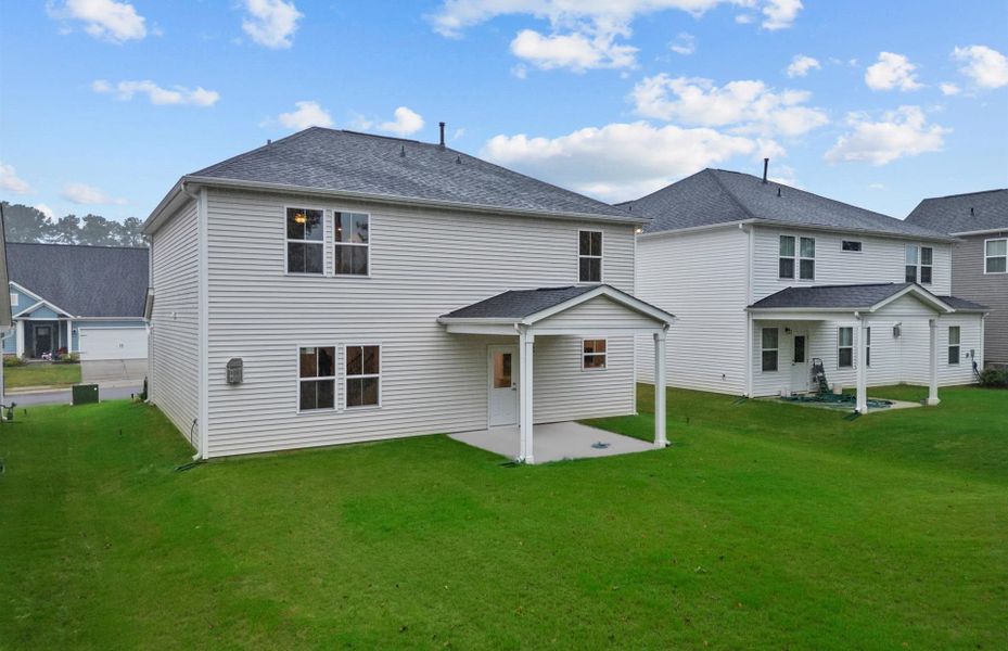 Exterior details and patio area of a home in Briarwood Reserve, Spartanburg (Image 3).