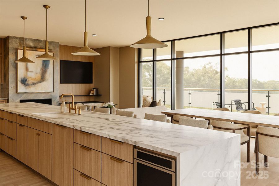 Furnished interior view inside a new home in , Asheville (Image 6).