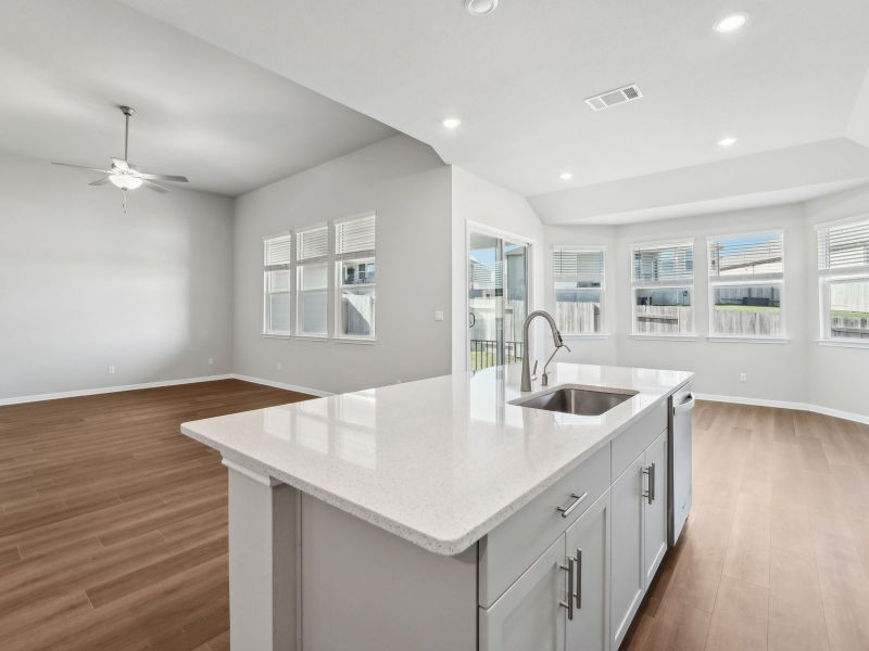 Furnished interior view inside a new home in Big Sky Ranch - Executive Collection, Dripping Springs (Image 5).