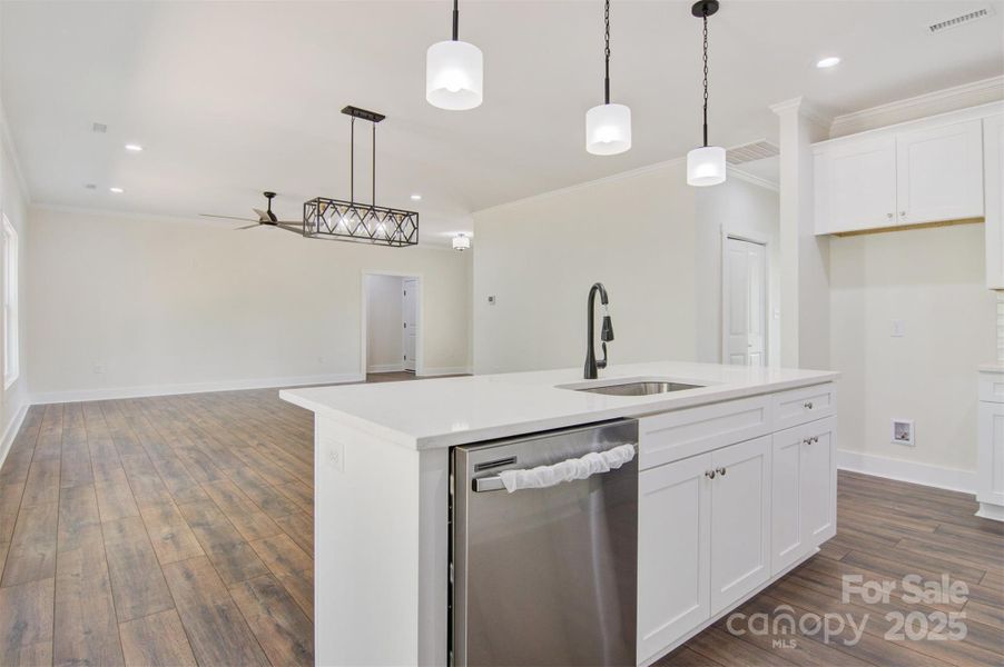 Furnished interior view inside a new home in , Hickory (Image 7).