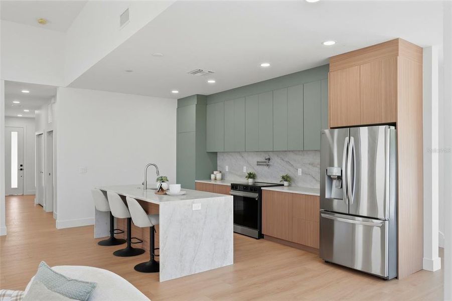 Furnished interior view inside a new home in , St. Petersburg (Image 16).