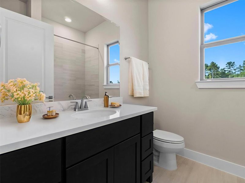 Furnished interior view inside a new home in Audubon 60’s, Magnolia (Image 9). Furnished interior view inside a new home in Audubon 60’s, Magnolia (Image 9).