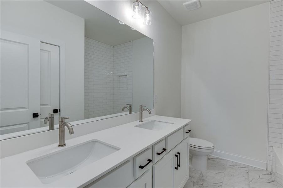 Furnished interior view inside a new home in , Buford (Image 11).
