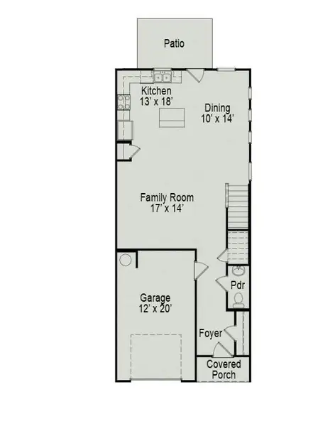 Open plan, kitchen featuring island, white cabinets with quartz countertops.  Additional windows on the side for extra light