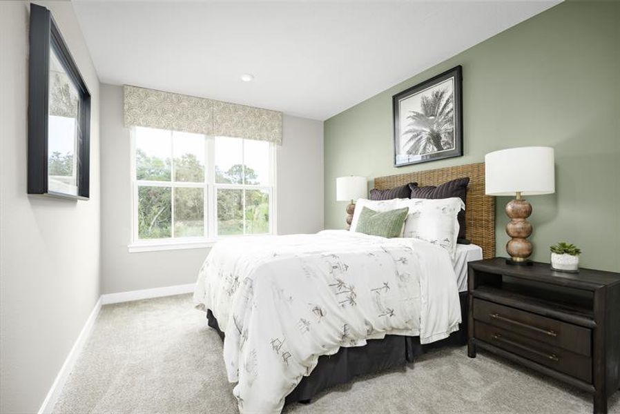 Representative furnished interior of a home built from the Mayshore by Ryan Homes in Pine Pointe at Astonia, Davenport (Image 20).