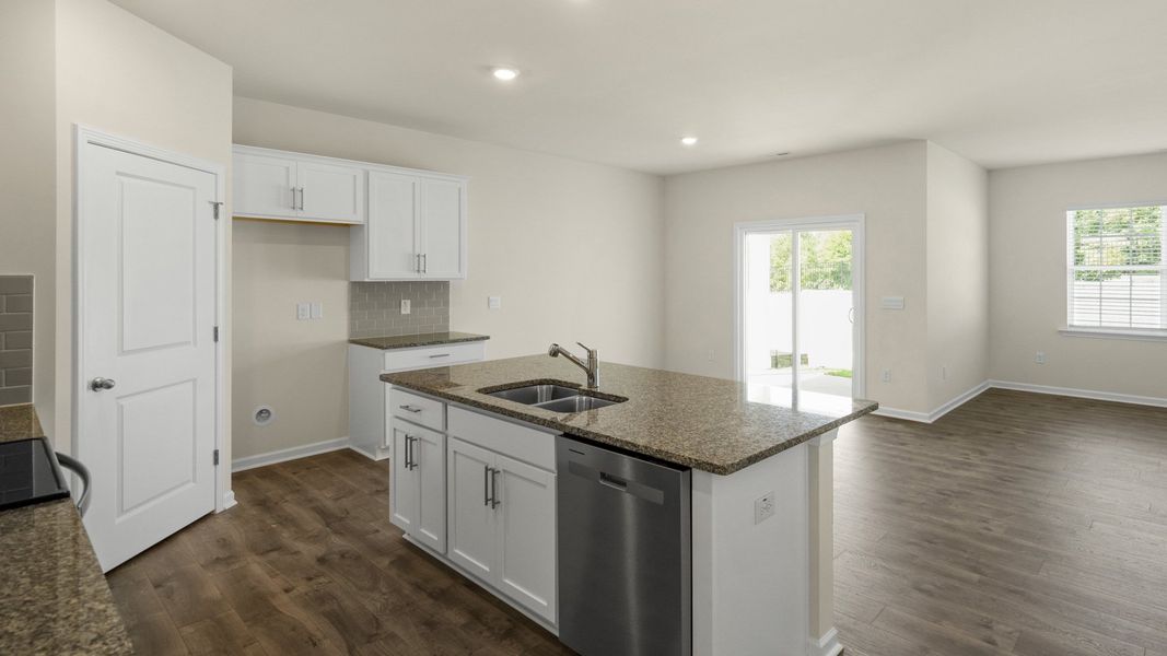 Furnished interior view inside a new home in The Grove at Matthews Landing, Fuquay Varina (Image 6).