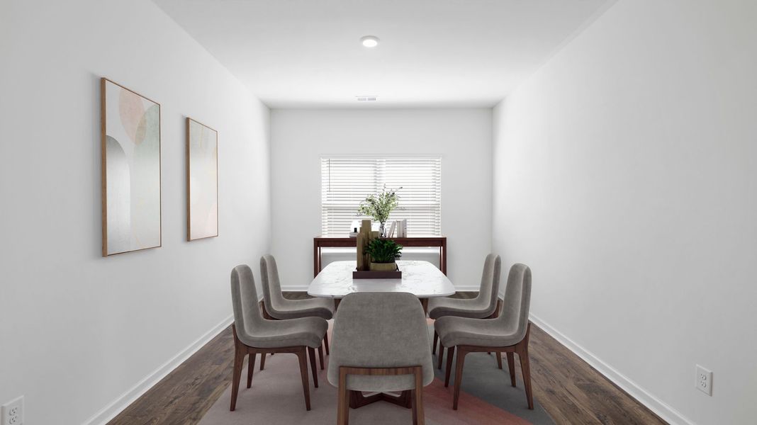Furnished interior view inside a new home in Catlett Cove, Knoxville (Image 10).