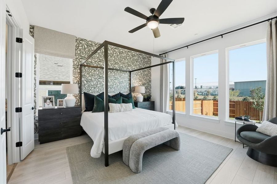 Furnished interior view inside a new home in Travisso, Leander (Image 17).