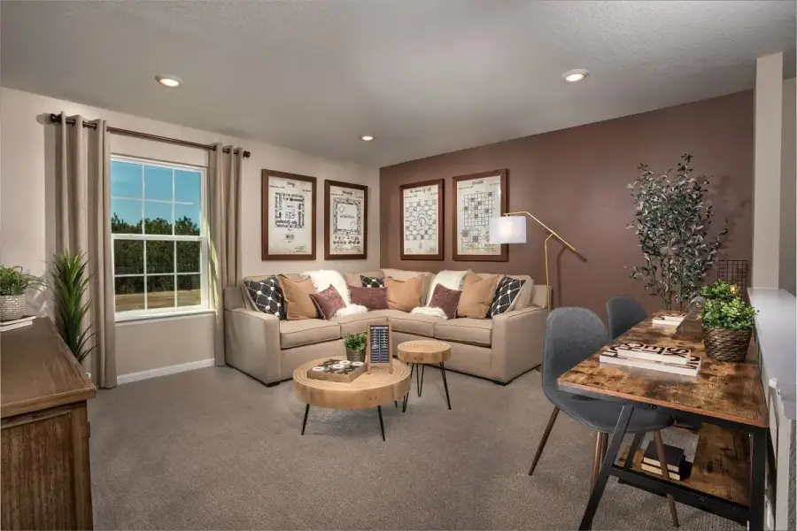 Representative furnished interior of a home built from the 2566 by KB Home in Copper Ridge, Jacksonville (Image 7).