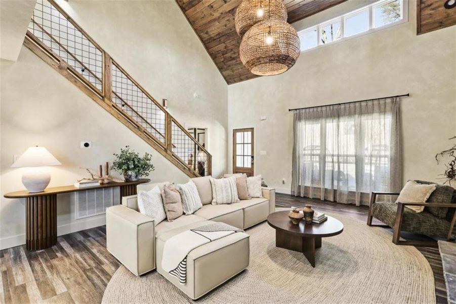 Furnished interior view inside a new home in , Ellijay (Image 30).