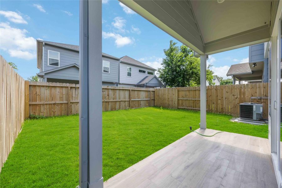 Exterior details and patio area of a home in , Houston (Image 23). Exterior details and patio area of a home in , Houston (Image 23).