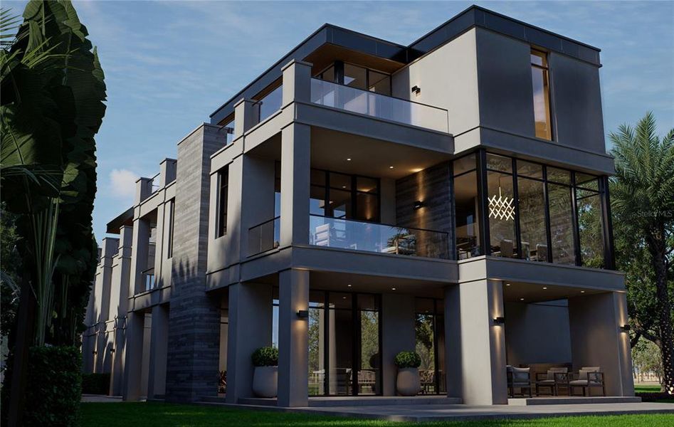 Exterior details and patio area of a home in , St. Petersburg (Image 5).