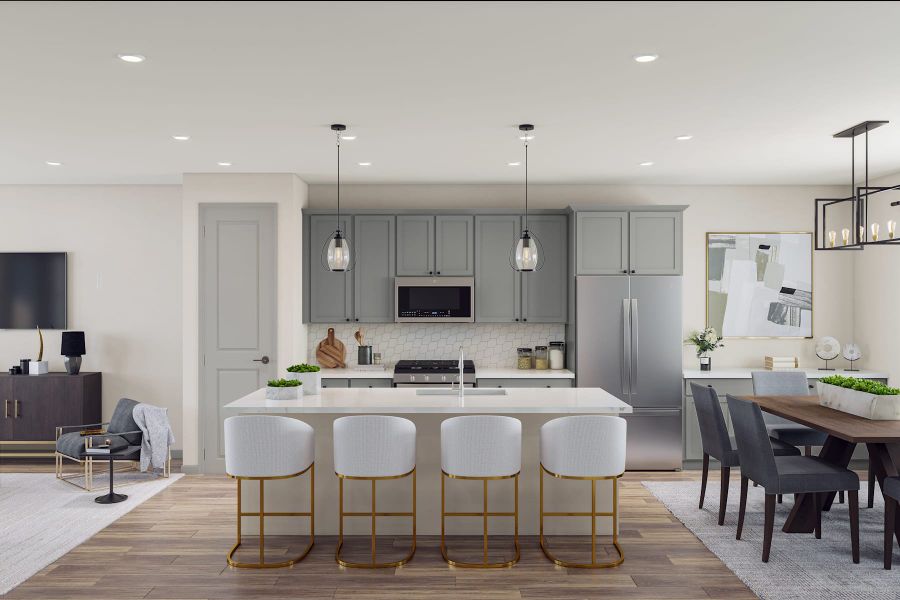 Representative furnished interior of a home built from the M by Tri Pointe Homes in Candelas Townhomes, Arvada (Image 32).