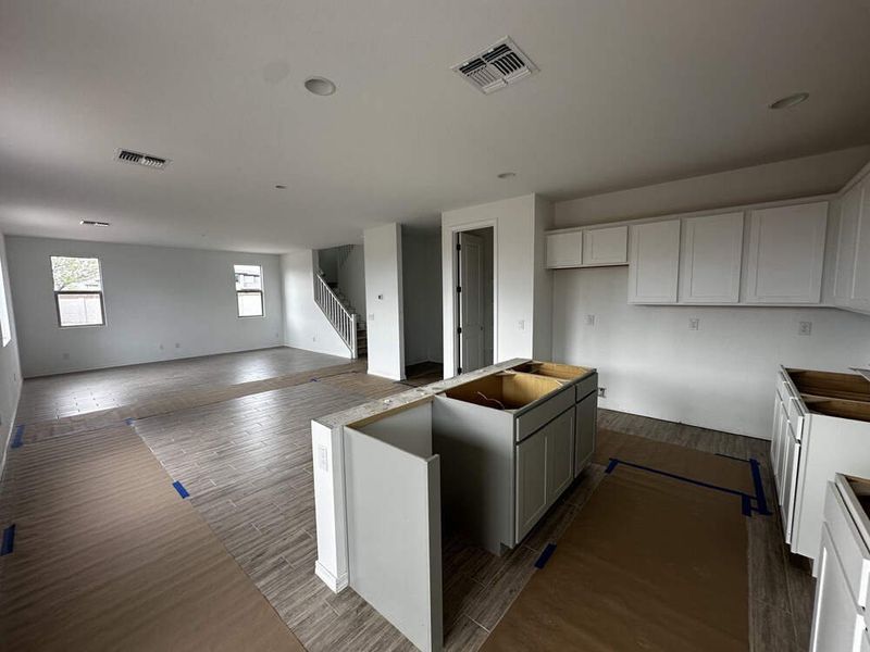 Kitchen and great room