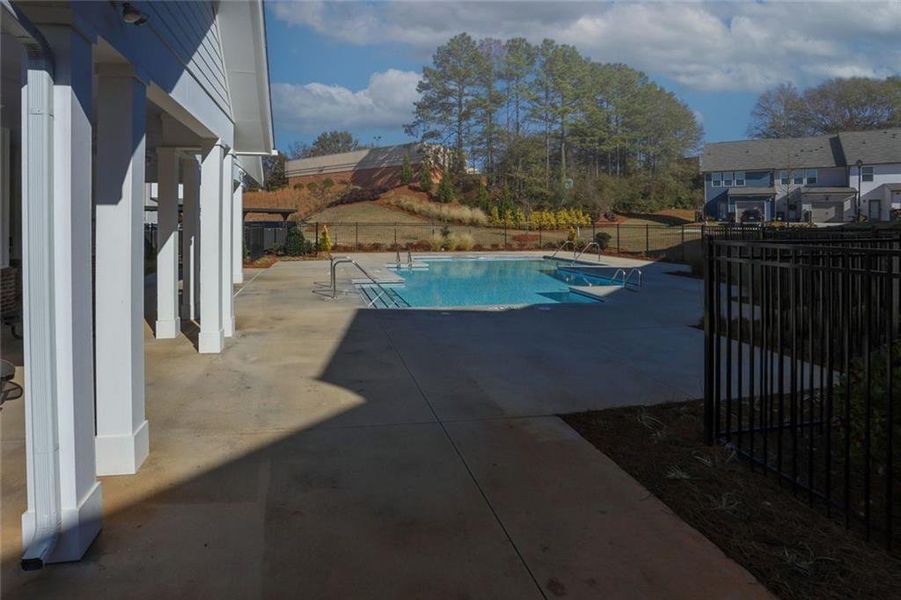 Exterior details and patio area of a home in Laurelwood, Douglasville (Image 4).