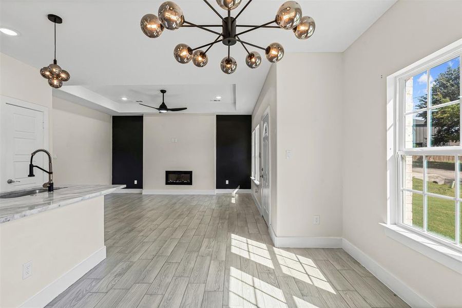 Furnished interior view inside a new home in , Granbury (Image 9). Furnished interior view inside a new home in , Granbury (Image 9).