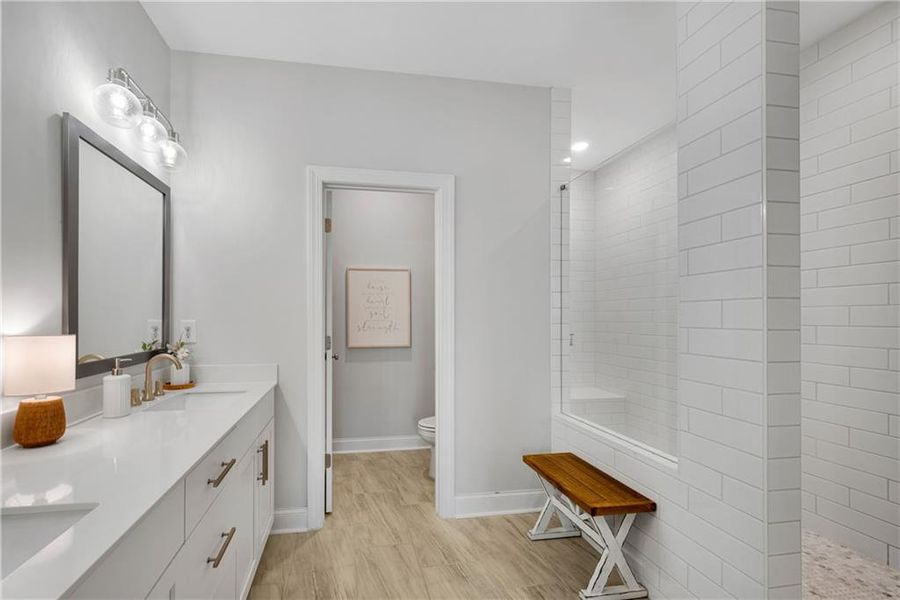 Furnished interior view inside a new home in , Peachtree Corners (Image 49).