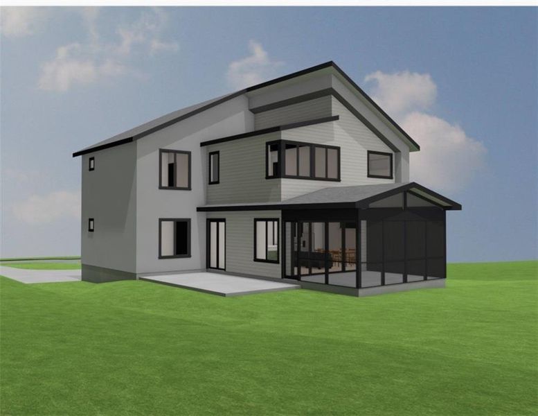 Exterior rendering of this home design in , Decatur, GA (Image 4).