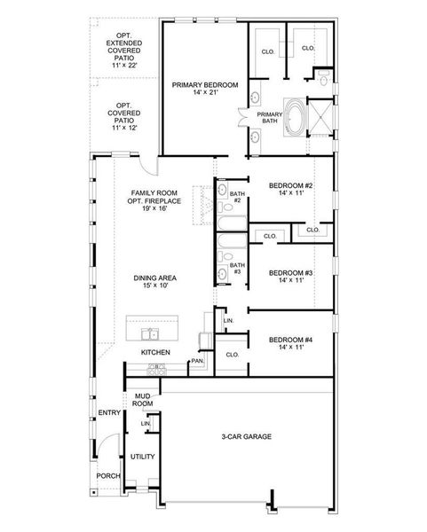 2D floor plan layout of this home in The Grand Prairie, Hockley, TX (Image 2). 2D floor plan layout of this home in The Grand Prairie, Hockley, TX (Image 2).