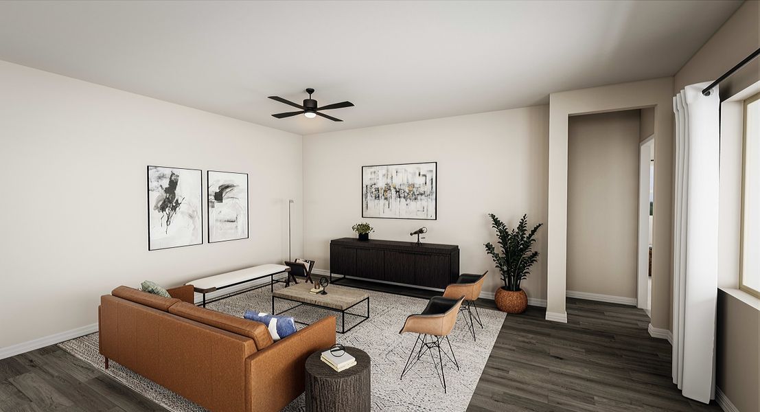 Representative furnished interior of a home built from the Mandarin Plan 5010 by Tri Pointe Homes in Whispering Hills, Laveen (Image 4).
