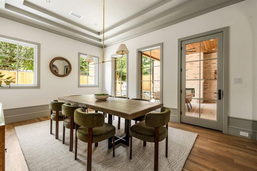 Furnished interior view inside a new home in , Dallas (Image 29).