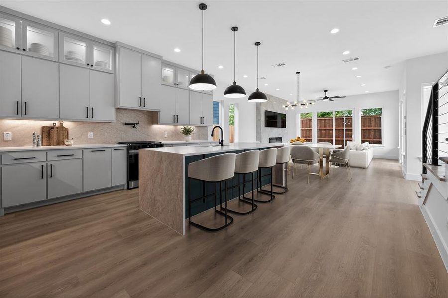 Furnished interior view inside a new home in , Dallas (Image 9).