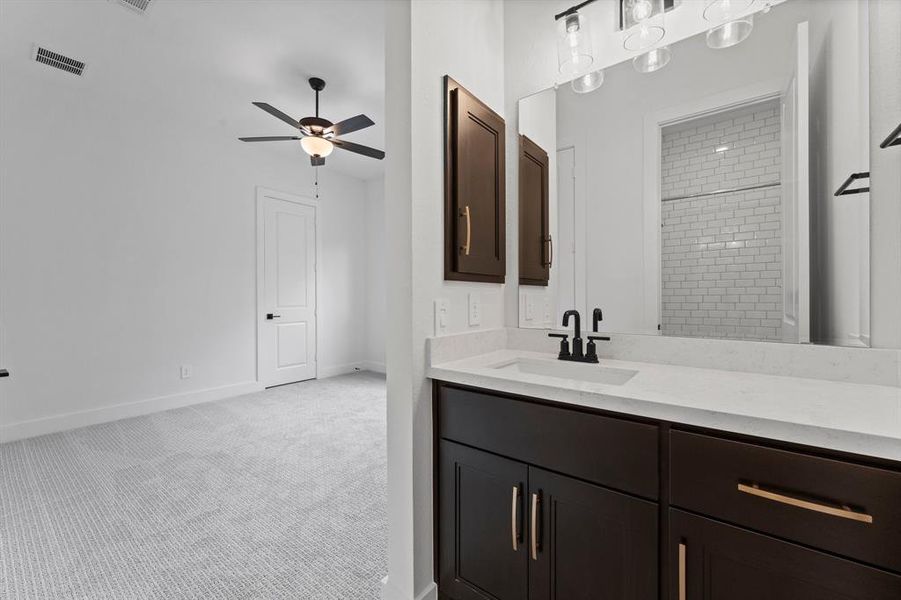 Bedroom 2 Vanity to Jack and Jill Bath