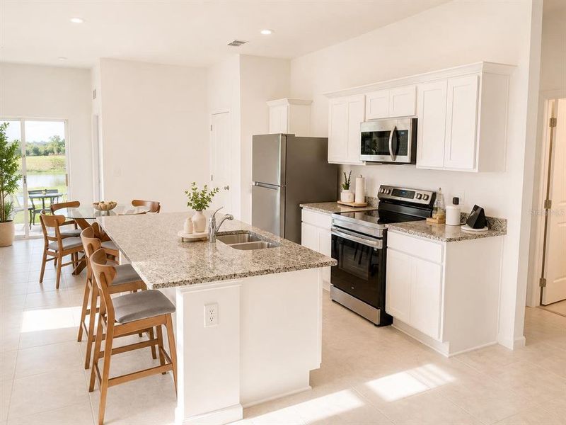 Furnished interior view inside a new home in , Groveland (Image 8).
