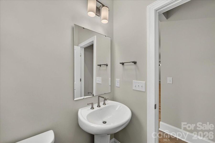 Second floor powder room Second floor powder room