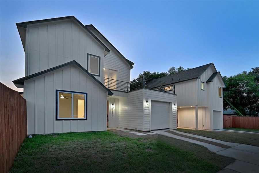 Front exterior of a new home in , Austin, TX, highlighting curb appeal (Image 22).
