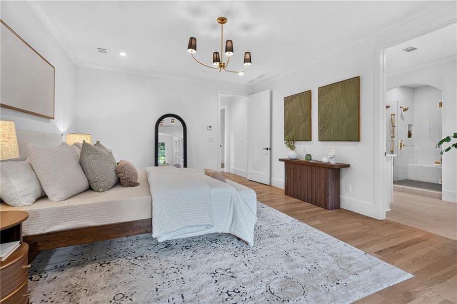 Furnished interior view inside a new home in , Atlanta (Image 38).