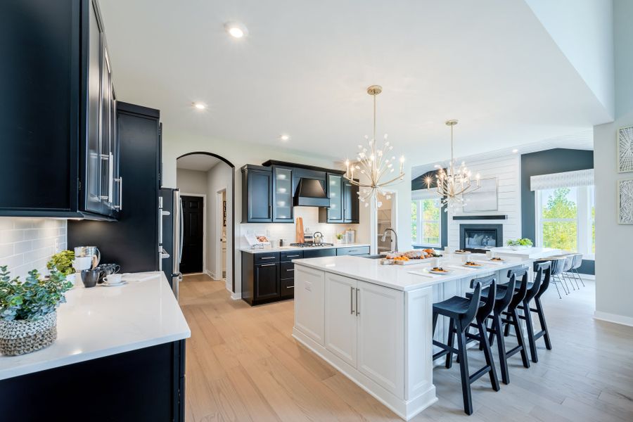 Representative furnished interior of a home built from the Leland by Fischer Homes in Hidden Fields, Hoschton (Image 16).