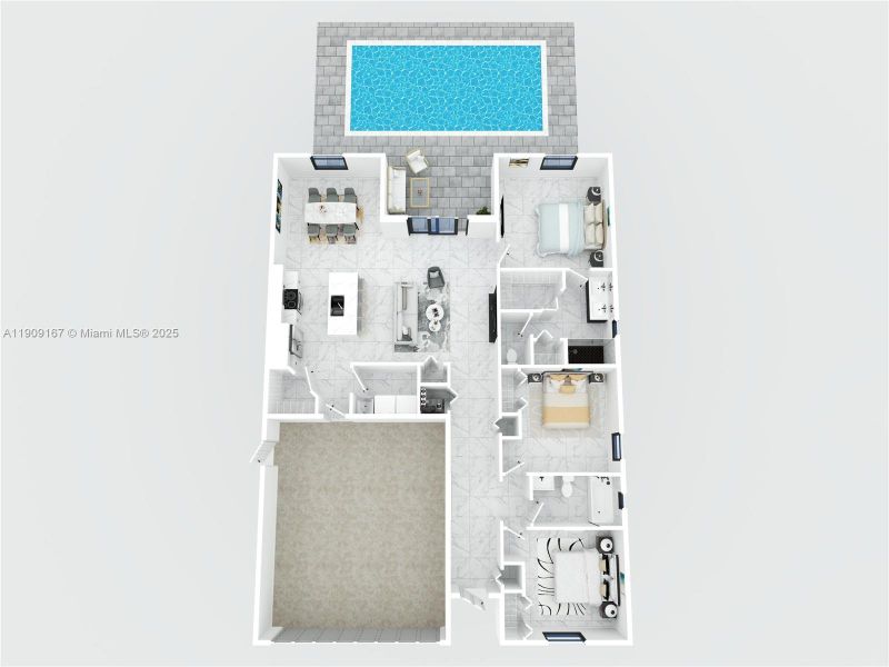 2D floor plan layout of this home in , Cape Coral, FL (Image 6). 2D floor plan layout of this home in , Cape Coral, FL (Image 6).
