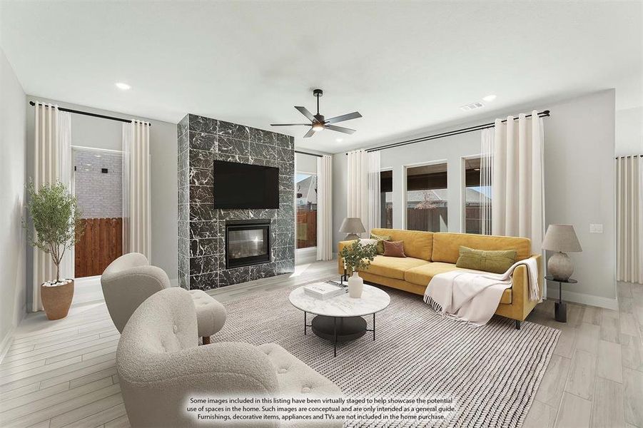 Furnished interior view inside a new home in The Oaks, Red Oak (Image 15). Furnished interior view inside a new home in The Oaks, Red Oak (Image 15).