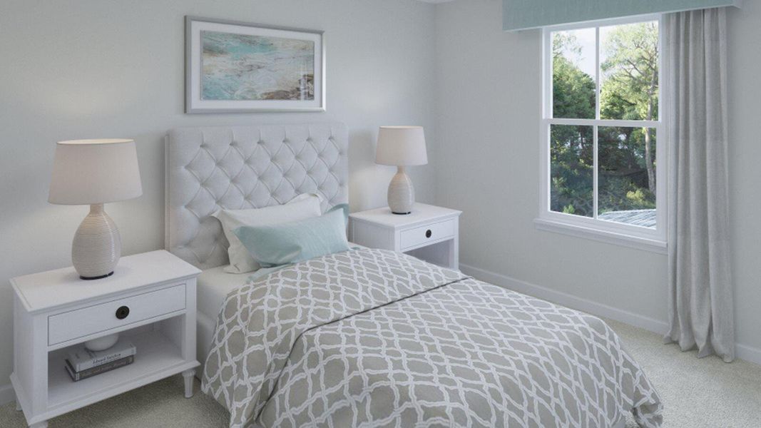 Furnished interior view inside a new home in Sweetgrass at Summers Corner, Summerville (Image 7).