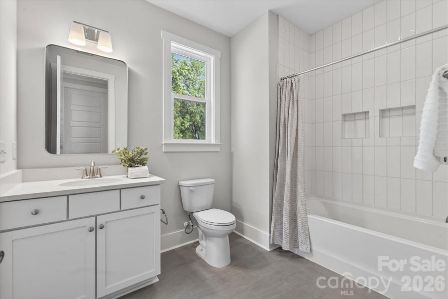 Furnished interior view inside a new home in , Charlotte (Image 40). Furnished interior view inside a new home in , Charlotte (Image 40).