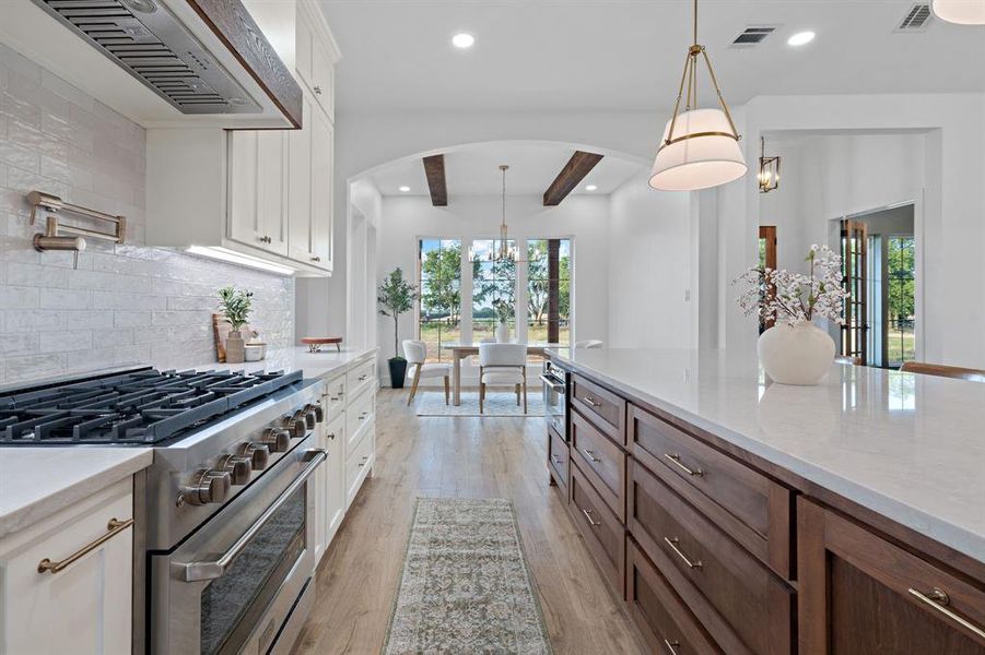 Furnished interior view inside a new home in , Krum (Image 16).