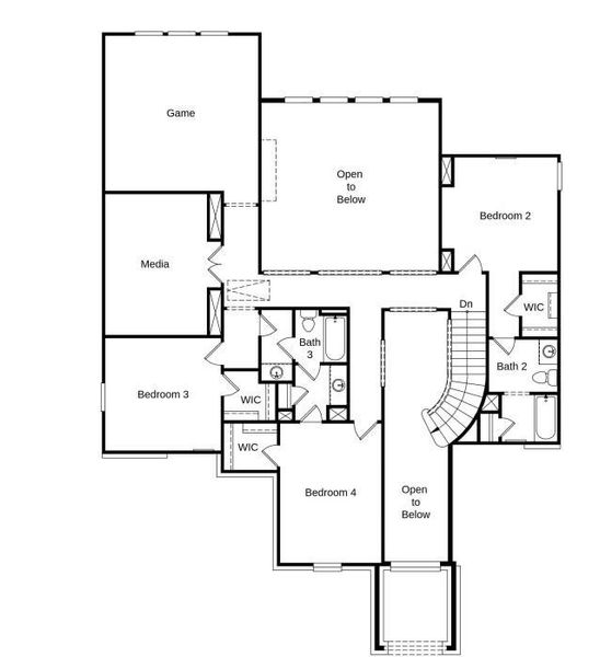 Additional Highlights Include: Bedroom 5 with bath 5, door to laundry.