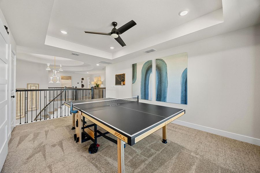 Representative furnished interior of a home built from the The Cameron by Westin Homes in Flora - 60', Hutto (Image 29).